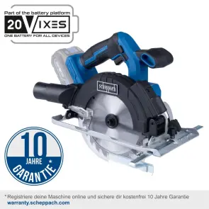 Пила дискова акумуляторна Scheppach C-HCS165-X (без АКБ та ЗП) №4