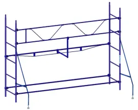 Комплект клино-хомутовых лесов 2,5х3,5 (М)