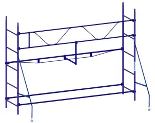 Комплект клино-хомутовых лесов 2,5х3,5 (М) №1