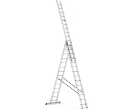 Трьохсекційна алюмінієва драбина VIRASTAR Triomax Pro 3x14 сходинок