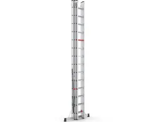 Трьохсекційна алюмінієва драбина VIRASTAR Triomax Pro 3x14 сходинок №3
