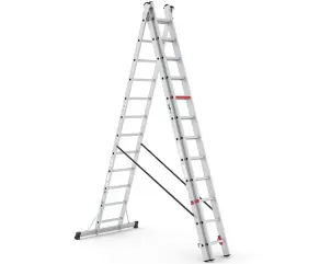 Трьохсекційна алюмінієва драбина VIRASTAR Triomax Pro 3x12 сходинок №2