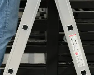 Двосекційна алюмінієва драбина-стрем’янка Duomax Pro VIRASTAR DUOCOMBI 2х10 сходинок №19