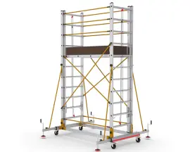 Телескопическая вышка-тура VIRASTAR TELESAFE XL 2x11 ступеней