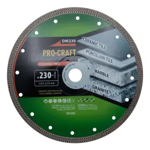 Алмазний диск Procraft DM230 230мм 22,23мм 2.2 мм №2