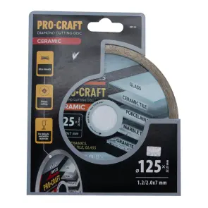 Алмазний диск Procraft DR125 125мм 22,23мм 2.0 мм №1