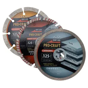 Набор алмазных дисков Procraft DS3.125 125 мм 22.23 №1
