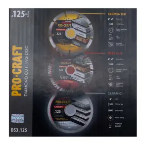 Набор алмазных дисков Procraft DS3.125 125 мм 22.23 №3