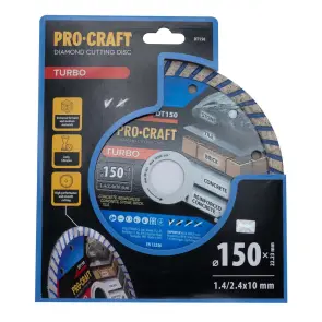 Алмазный диск Procraft DT150 150мм 22,23мм 2.4 мм №1
