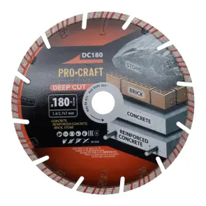 Алмазний диск Procraft DC180 180мм 22,23мм 2.7 мм №2