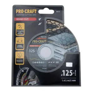 Алмазный диск Procraft DG125 125мм 22,23мм 2.4 мм №1