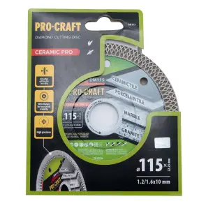 Алмазный диск Procraft DM115 115мм 22,23мм 1.6 мм №1