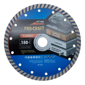 Алмазный диск Procraft DT180 180мм 22,23мм 2.6 мм №2