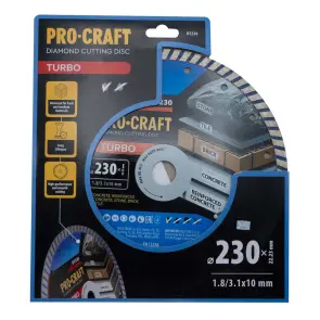 Алмазный диск Procraft DT230 230мм 22,23мм 3.1 мм №1