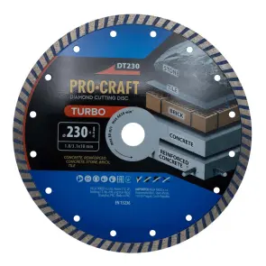 Алмазный диск Procraft DT230 230мм 22,23мм 3.1 мм №2