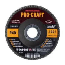 Диск лепестковый Procraft FD125P40T27 UNIVERSAL