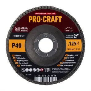 Диск лепестковый Procraft FD125P40T29 UNIVERSAL №1