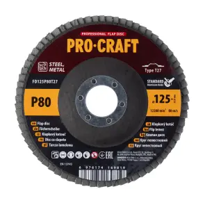 Диск лепестковый Procraft FD125P80T27 UNIVERSAL №1