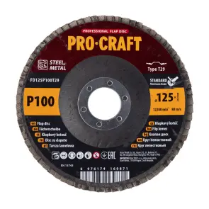 Диск пелюстковий Procraft FD125P100T29 UNIVERSAL №1