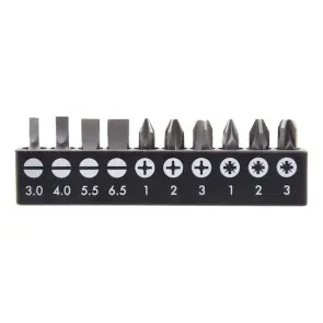 Набір біт PH+PZ+SL, 1/4IN, L25 mm, 10 шт. №1