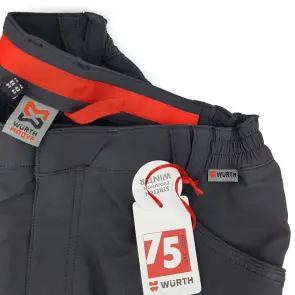 Штани зимові WUERTH-75-YEARS-EDITION, антрацит/червоні, розмір 44 №2