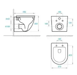 Унітаз підвісний Koller Pool ROUND Smart Tornado 3.0 із сидінням Slim Soft-close №5