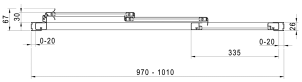 ASDP 3-150 h=1880 (Pearl) White Душові двері №2