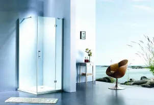 K100DC Душові двері KVADRO 1000х1950 мм Chrome Clear №3