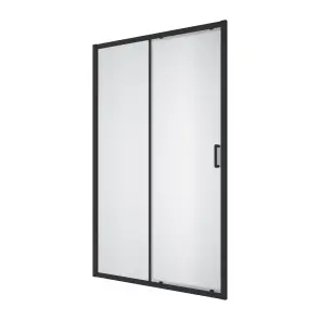 Душові двері розсувні, двоелементні Line Pro 1200мм, black matt, скло 6мм grape №1