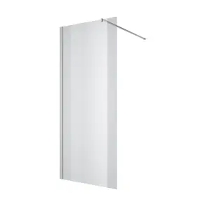 Нерухома стінка Walk-IN 900х2000мм chrome, скло 8мм clear №1