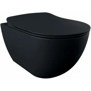 Інсталяція AlcaPlast 4в1 AM101/1120 з чороною матовою круглою кнопкою M678 + підвісний унітаз Free Black matt Rim-off №3