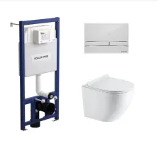 Інсталяція Koller Pool Dune 1200SL + Integro Cosmo White панель змиву + підвісний унітаз Round Smart Tornado 3,0 в магазині TVOE