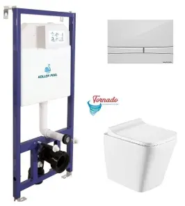 Інсталяція Koller Pool Dune 1200SL + Integro Cosmo White панель змиву + підвісний унітаз Trend Tornado №1