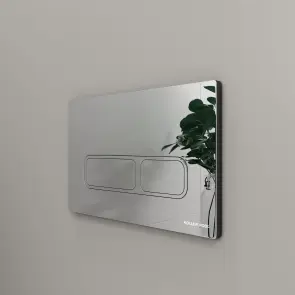 Інсталяція KollerPool AQUA LINE + EDGE Chrome панель змиву + підвісний унітаз ROUND з сидінням Soft-close ( змив Tornado 3,0 ) №7