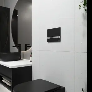 Інсталяція Koller Pool Dune 1200SL + Іntegro Cosmo Black / Chrome панель змиву + підвісний унітаз Round Smart з сидінням Soft-close ( змив Tornado 3,0 ) №8
