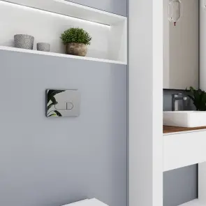 Інсталяція Koller Pool Dune 1200SL + Orion Cosmo Chrome панель змиву + підвісний унітаз Round Smart з сидінням Soft-close ( змив Tornado 3,0 ) №7