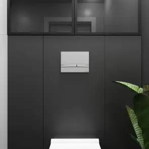Інсталяція Koller Pool Dune 1200SL + Integro Cosmo Chrome matt панель змиву + підвісний унітаз ROUND з сидінням Soft-close (змив Tornado 3.0) №6