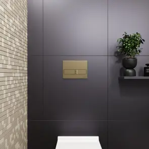 Інсталяція Koller Pool Dune 1200SL + Neon Gold панель змиву + підвісний унітаз ROUND з сидінням Soft-close (змив Tornado 3.0) №7