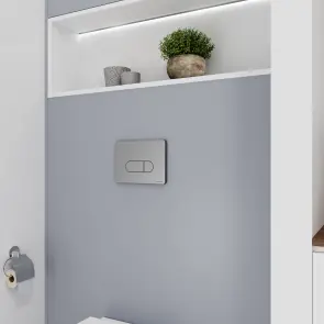Інсталяція Koller Pool Dune 1200SL + Orion Cosmo Chrome matt панель змиву + підвісний унітаз ROUND з сидінням Soft-close (змив Торнадо) №7
