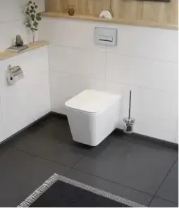 Інсталяція KollerPool AQUA LINE + TWIST Black панель змиву + підвісний унітаз KVADRO з сидінням Soft-close ( змив Tornado ) №9