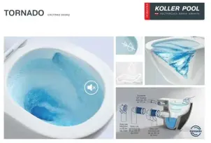 Інсталяція KollerPool AQUA LINE + EDGE Black панель змиву + підвісний унітаз TREND з сидінням Soft-close ( змив Tornado 3,0 ) №7