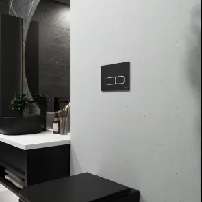 Інсталяція KollerPool AQUA LINE + EDGE Black панель змиву + підвісний унітаз TREND з сидінням Soft-close ( змив Tornado ) №6