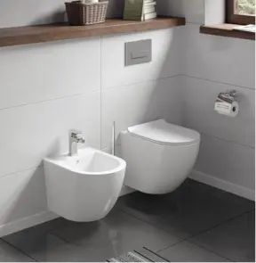 Інсталяція KollerPool AQUA LINE + EDGE White панель змиву + підвісний унітаз ROUND Smart з сидінням Soft-close ( змив Tornado 3,0 ) №10