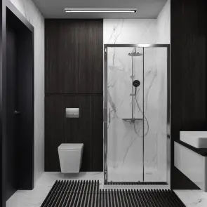 S90SC Душова кабіна STYLE квадратна 900x900x1900 мм скло прозоре №3