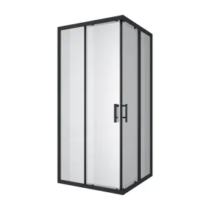 G90SCB Душова кабіна GRACE квадратна чорна 900x900x1900 мм скло прозоре №1