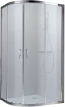 R12080RC Душова кабіна ROUND напівкругла 1200x800x1900 мм скло прозоре (2 частини)