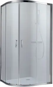 R12080RC Душова кабіна ROUND напівкругла 1200x800x1900 мм скло прозоре (2 частини) №1