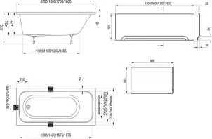 Ванна CHROME 150x70 №3