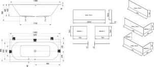 Ванна CITY SLIM 180 x 80 №3