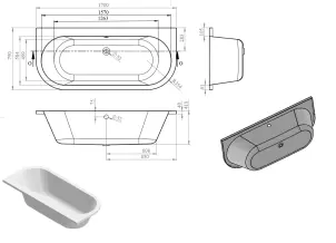 Ванна MIO 170x75 №4
